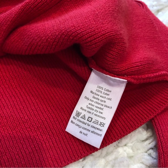 Janie and Jack Red Sweater Single Button size 3 - Picture 5 of 5